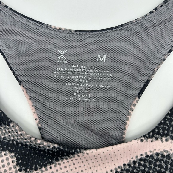 Xersion Women's Peach Camo Medium Support Sports Bra Sizes M L XL XXL - Picture 7 of 14